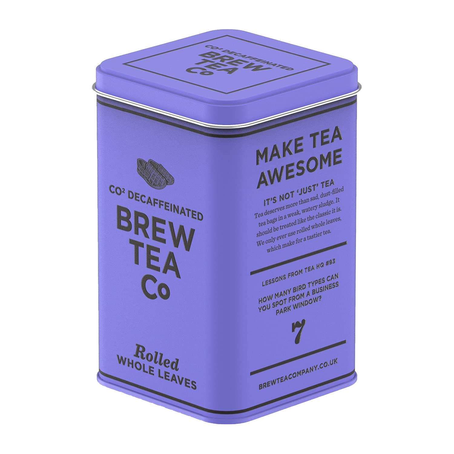 Brew Tea Co CO2 Decaffeinated Ceylon Tea - Fruity & Earthy - 150g in Classic Tin 1