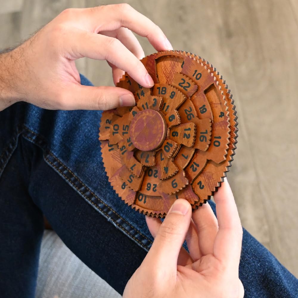 True Genius Grecian Computer Brain Teaser Puzzle - Wood Logic Game for Teens & Adults 4