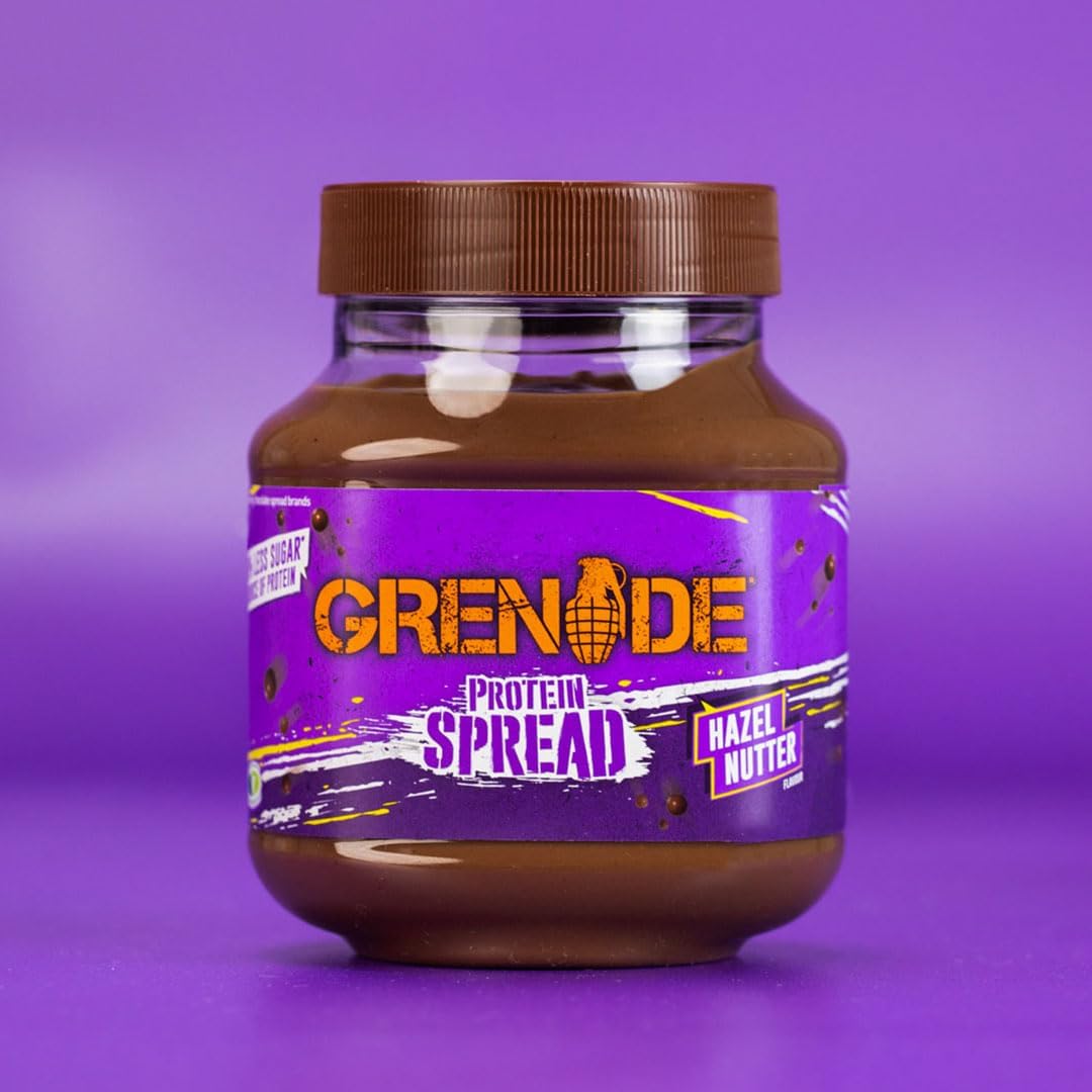 Grenade Hazel Nutter Protein Spread 360g - High Protein, Low Sugar Chocolate Hazelnut Spread with Real Hazelnut Pieces 4