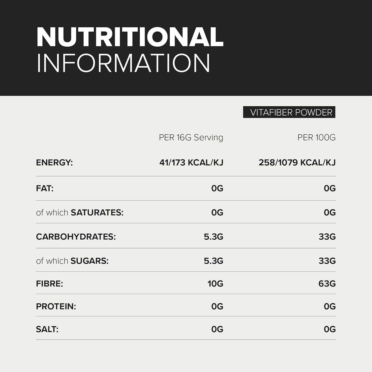 Bulk - VitaFibre Powder Sugar & Flour Replacement, 500g 3