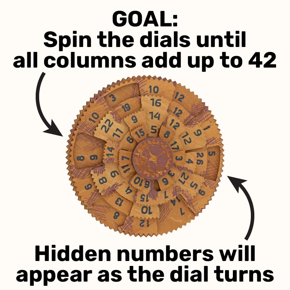 True Genius Grecian Computer Brain Teaser Puzzle - Wood Logic Game for Teens & Adults 5