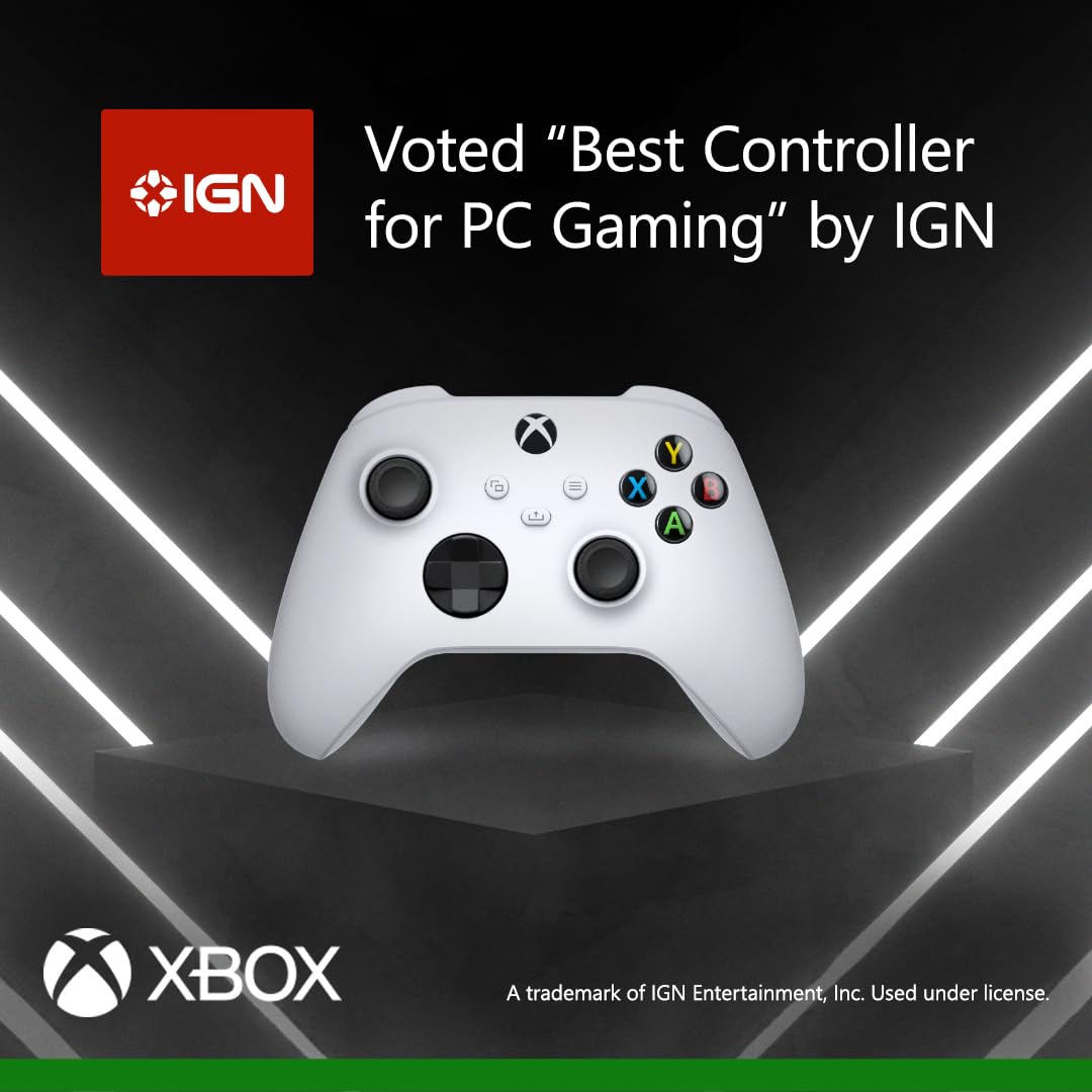 Xbox Wireless Controller – Robot White for Xbox Series X|S, Xbox One, Windows, and Android 3