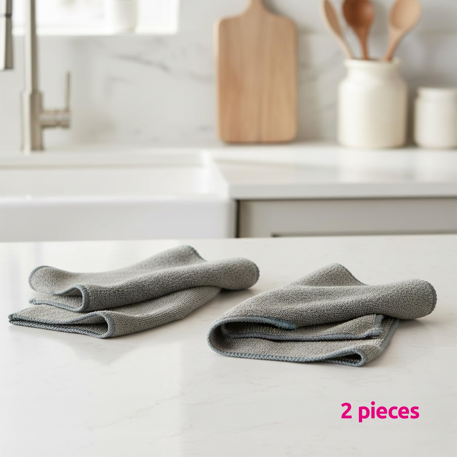 Sorbo Microfibre Floor Cloth - Streak Free, Super Absorbent, Multi-Purpose Cleaning | Grey 6