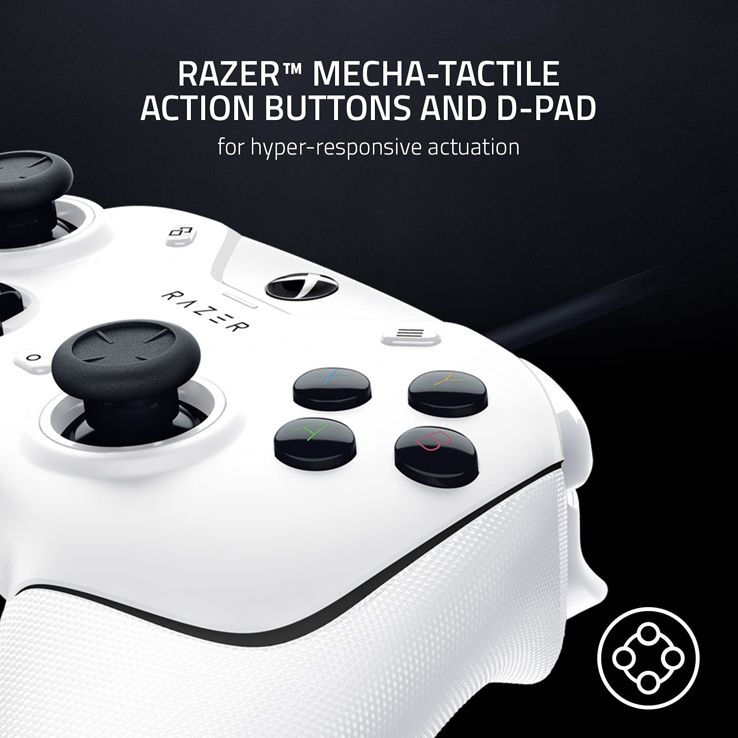Razer Wolverine V2 - Wired Gaming Controller for Xbox Series X|S, Xbox One & PC - Mercury White 4
