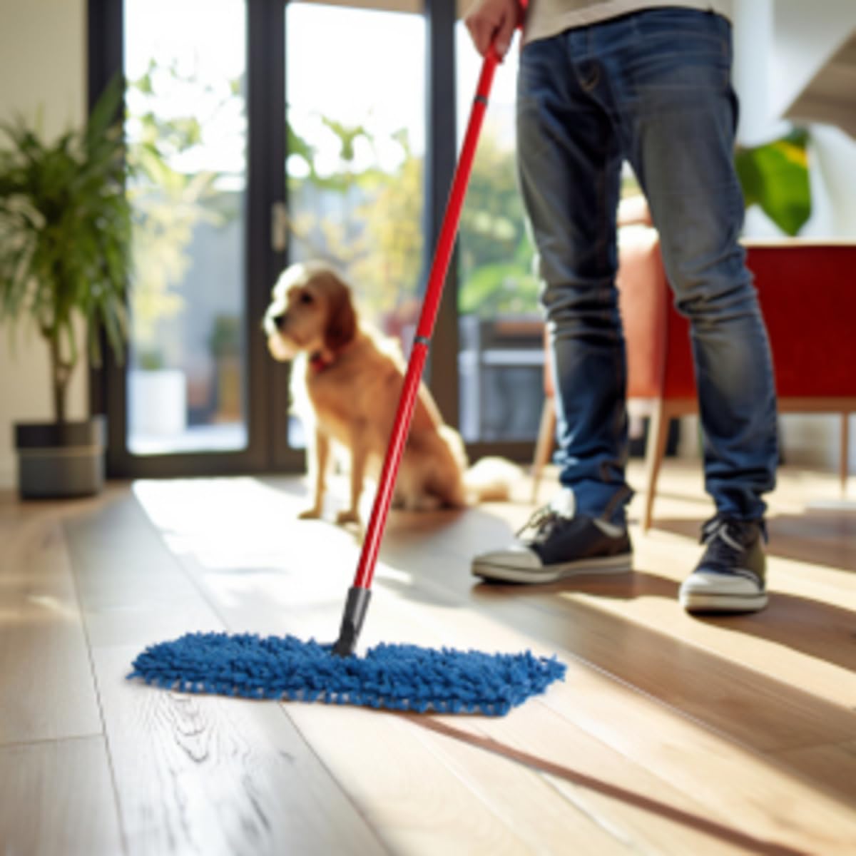 Vileda Pet Pro Microfibre Flip Mop - 2-Sided Wet & Dry Cleaning for All Hard Floors 5