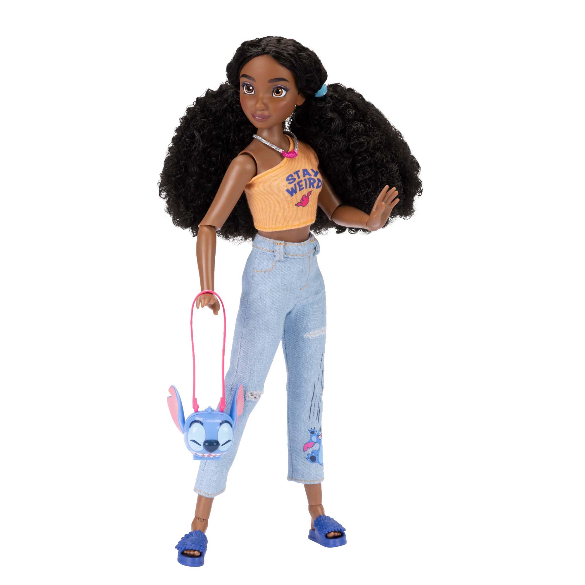 Disney ily 4EVER Stitch Fashion Doll - 11.5" Tall with Kinky Hair & Mix-and-Match Outfits