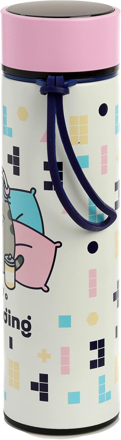 Puckator Pusheen Stainless Steel Insulated Water Bottle with LED Temperature Display (BOT149) 3
