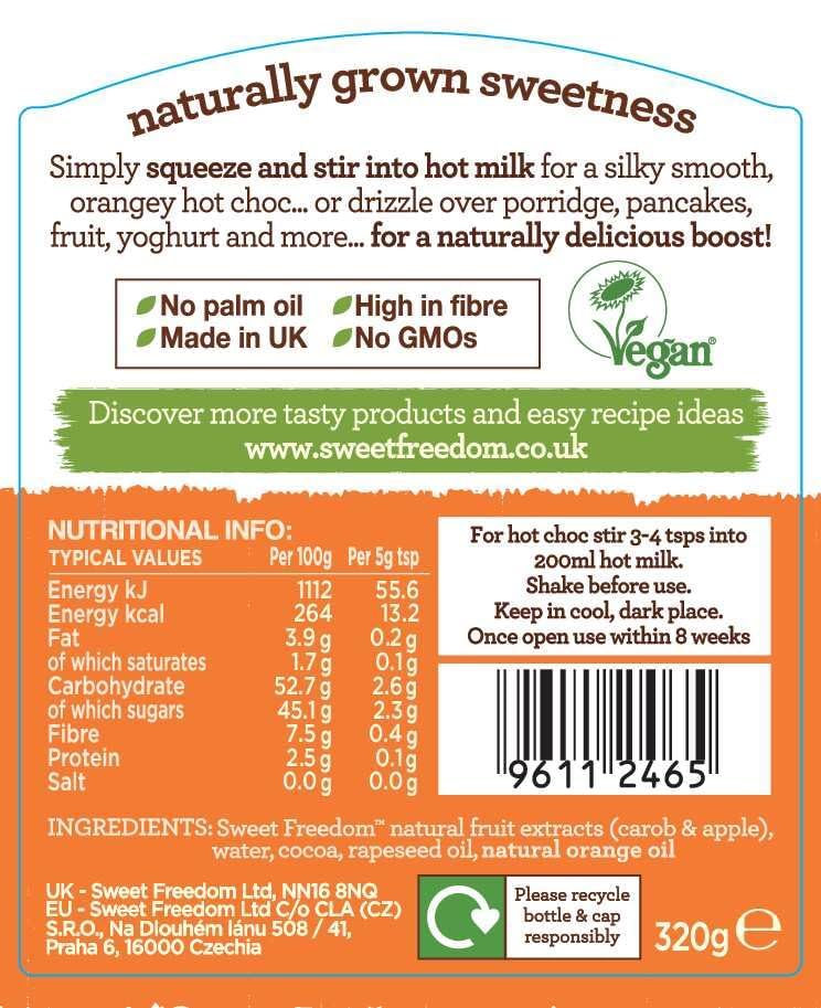 Sweet Freedom - CHOC SHOT Orange Spice Chocolate Syrup 320g 7