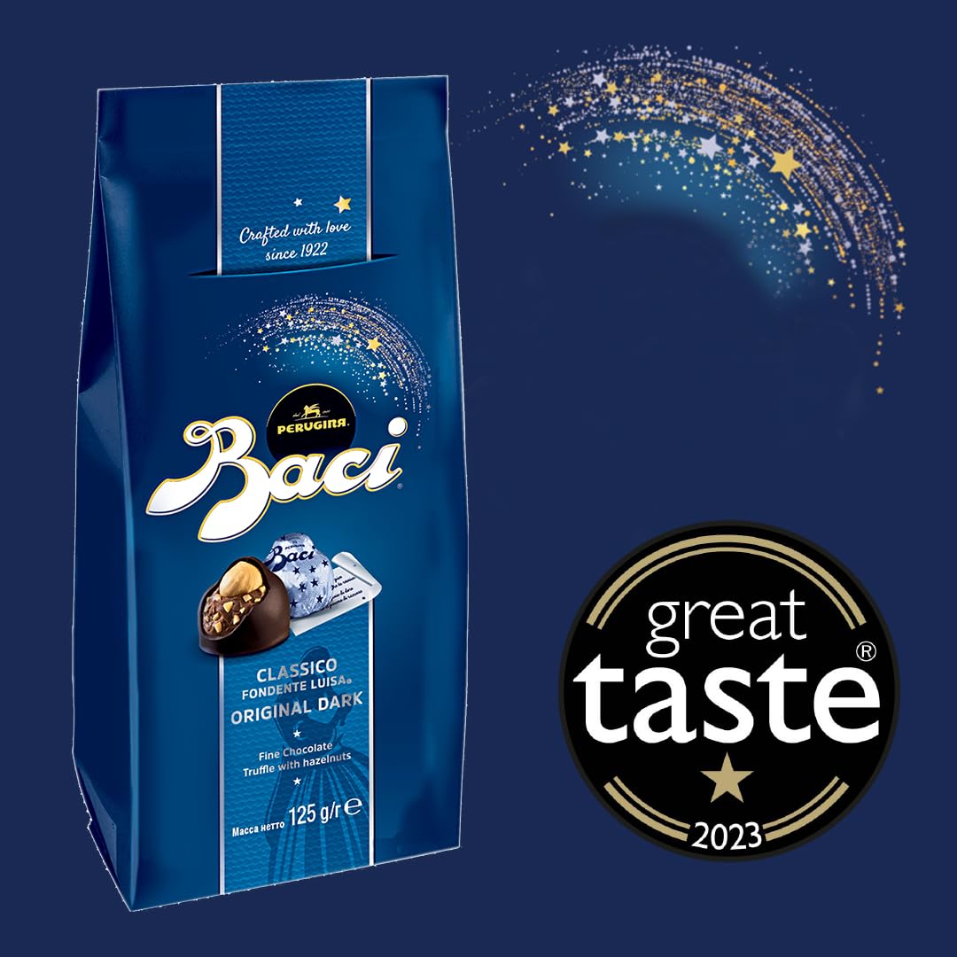 Baci - Original Dark Chocolate Praline Truffles with Hazelnut, 125g 10
