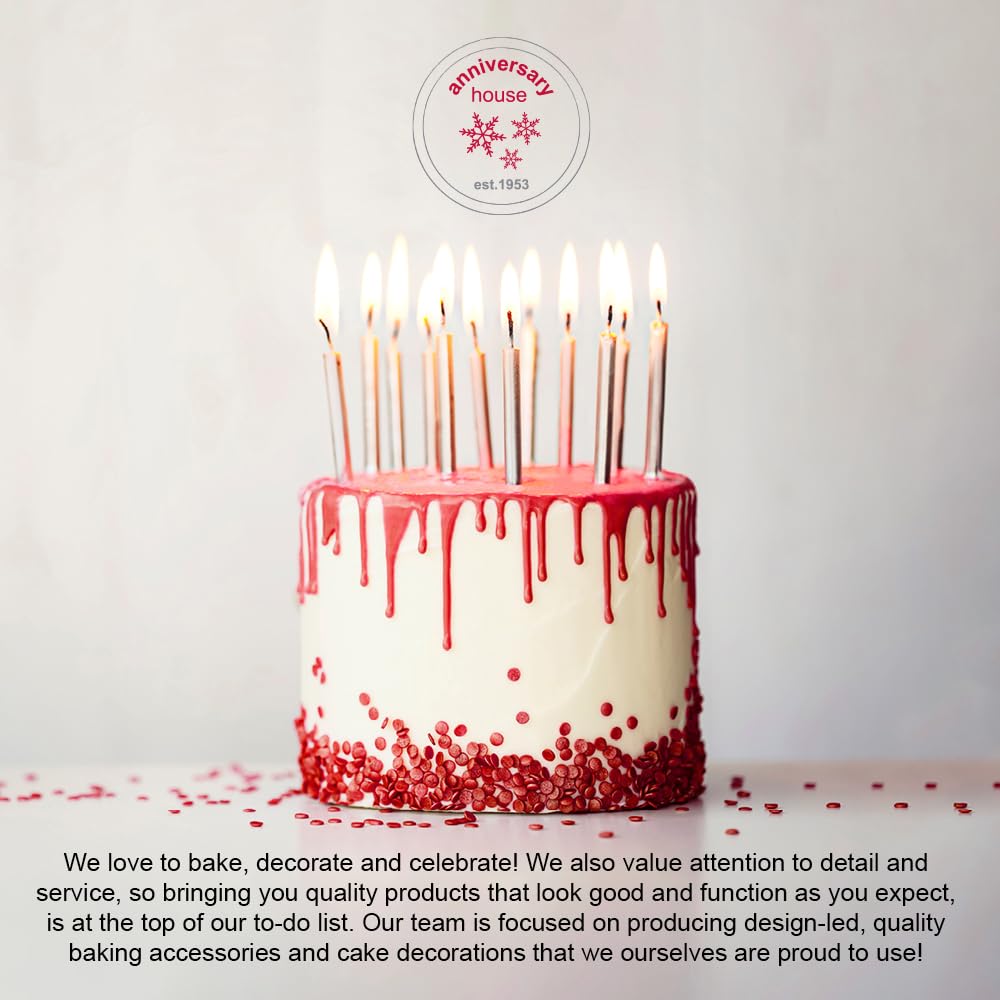 Anniversary House Reindeer Cake Toppers - 6pcs Multi-Colour Plastic Christmas Decorations, BX164