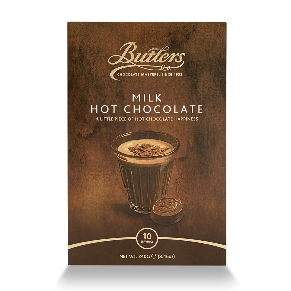 Butlers Hot Chocolate 240 g - Milk Chocolate Hot Cocoa with 10 Cup Pieces