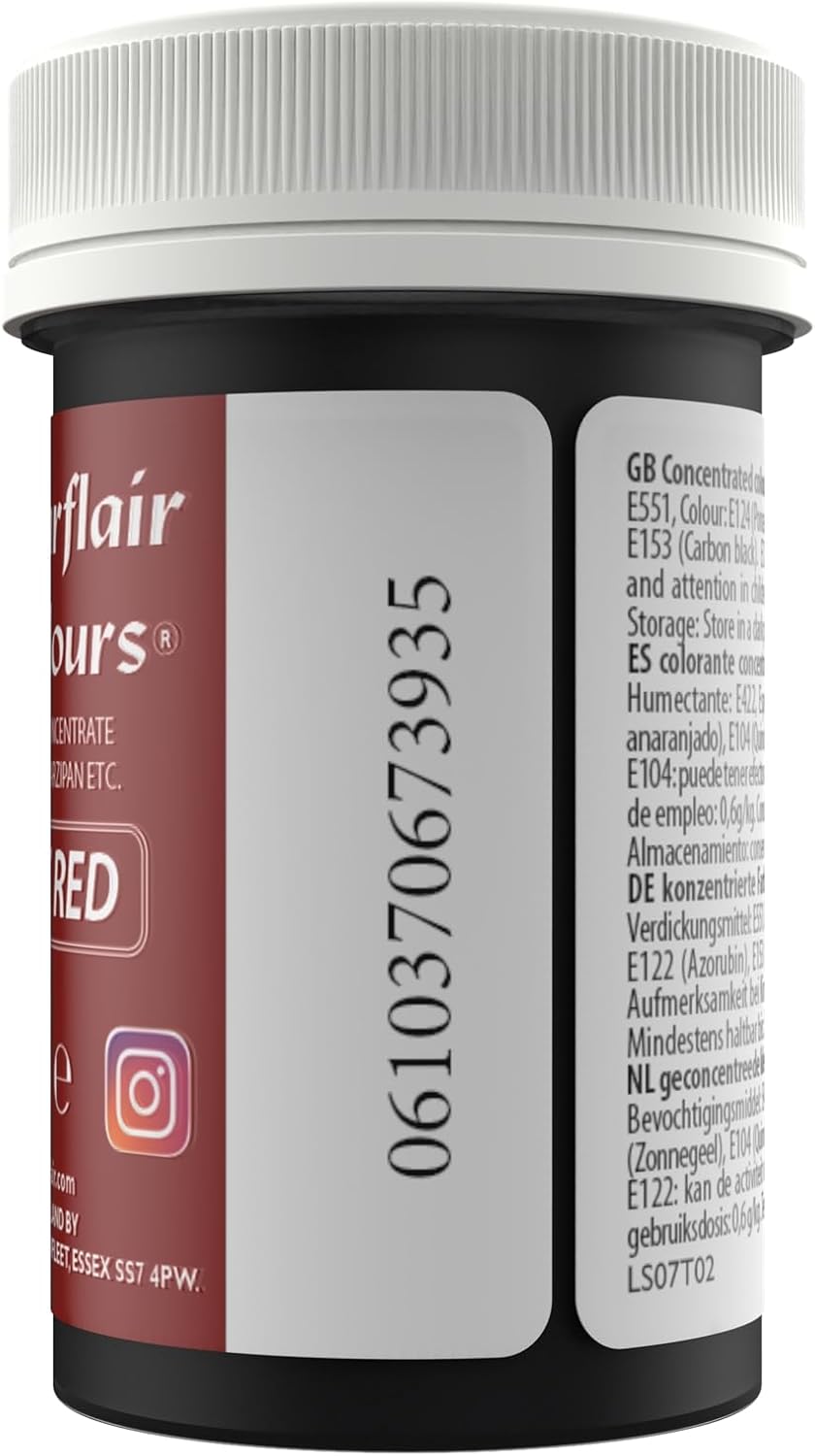 Sugarflair - Spectral Velvet Red Food Colouring Paste (25g)