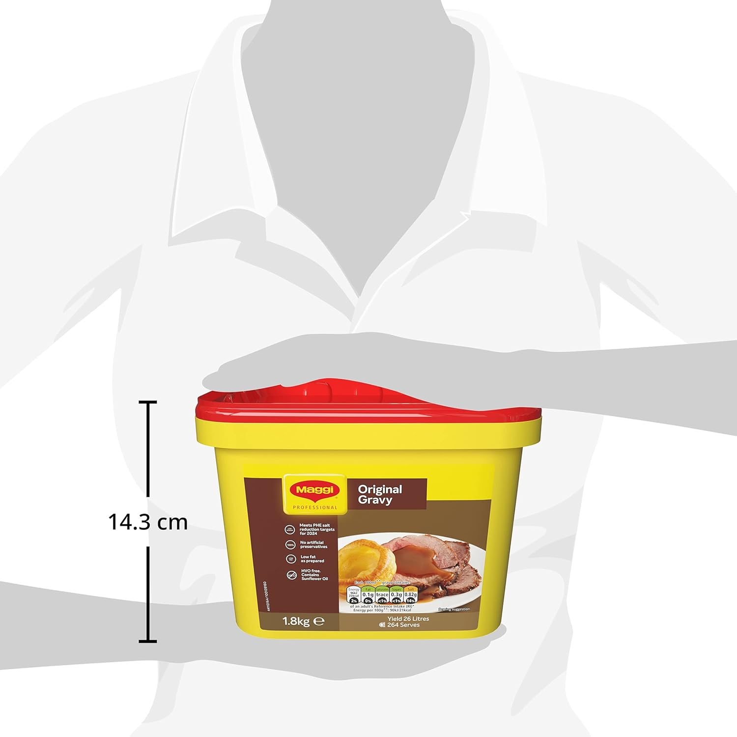 MAGGI Original Gravy Mix, 1.8 kg – Authentic Thick Gravy for Roasts & Classic Dishes