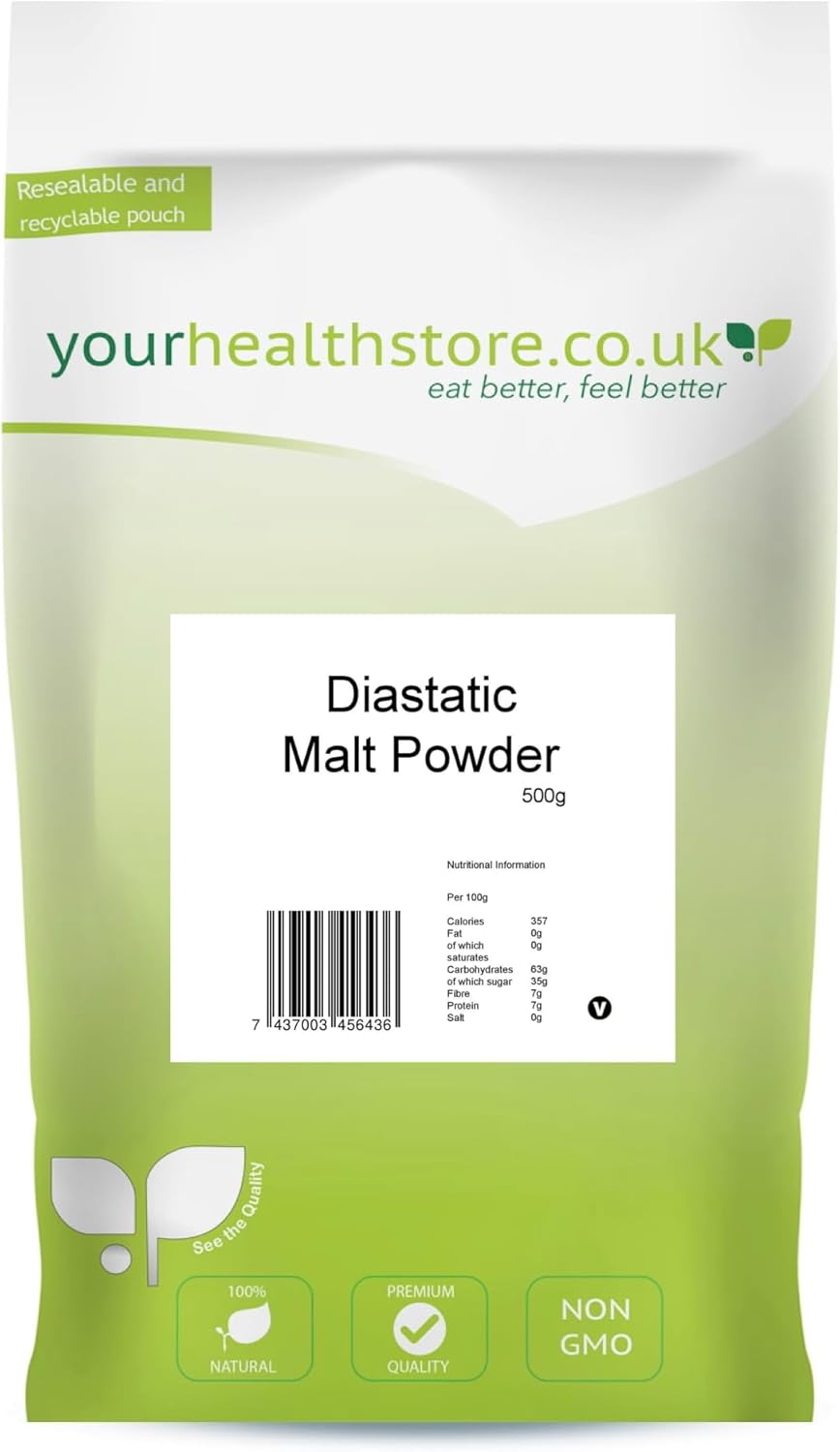 yourhealthstore - Diastatic Malt Powder 500g for Bread Making