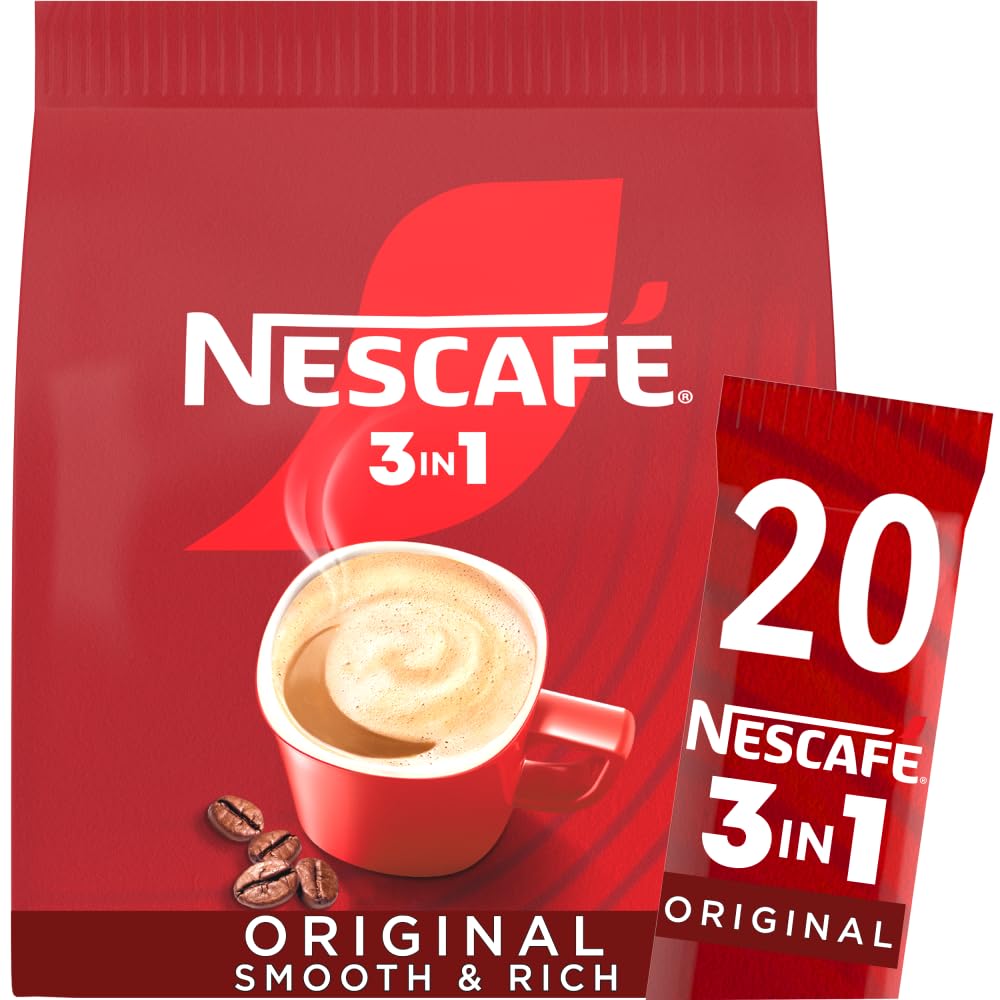 NESCAFÉ 3 IN 1 Original Instant Coffee (1 Pack of 20 Drinks)