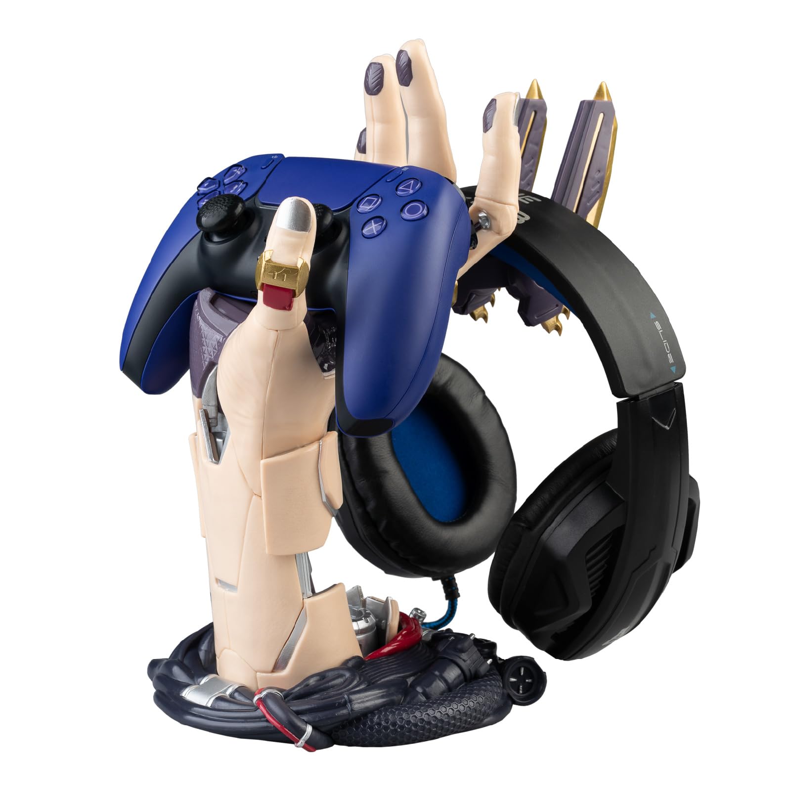 Cyberpunk Gaming Controller Holder & Headphone Stand for PS5, Xbox Series X|S - SOCA02 8