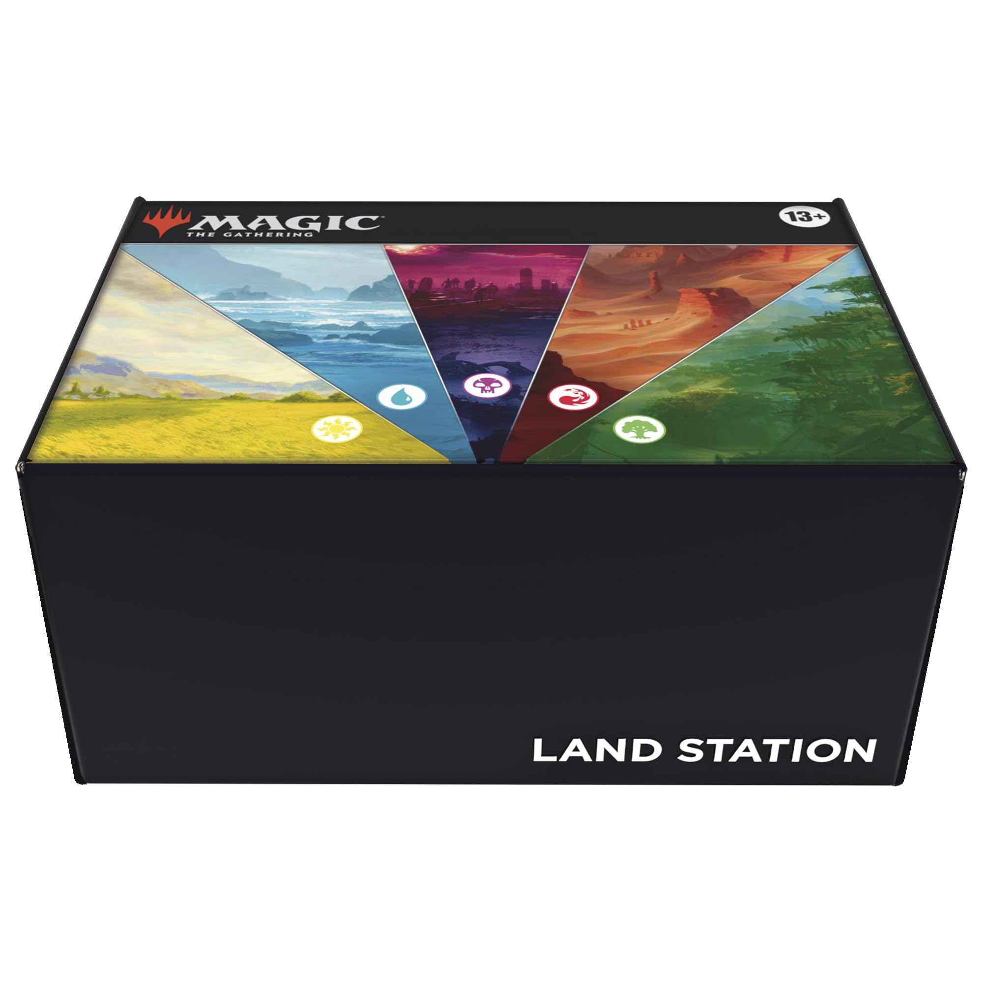 Magic: The Gathering 2025 Land Station – 400 Nonfoil Basic Lands with 15 Art Variants