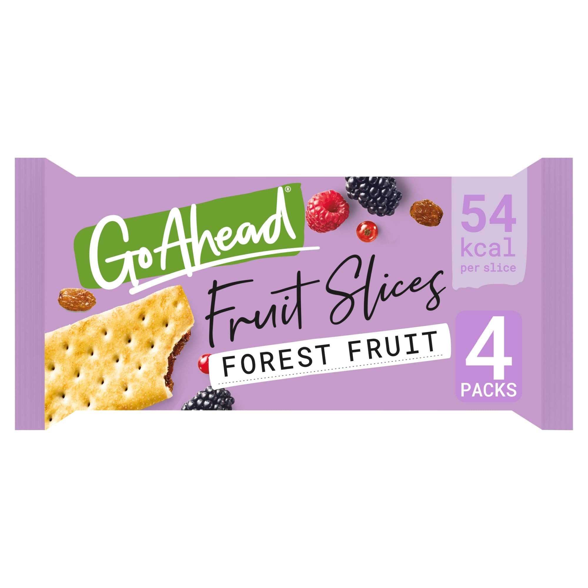 Go Ahead Forest Fruit Crispy Fruit Slice 4 Snack Bars, 174 g