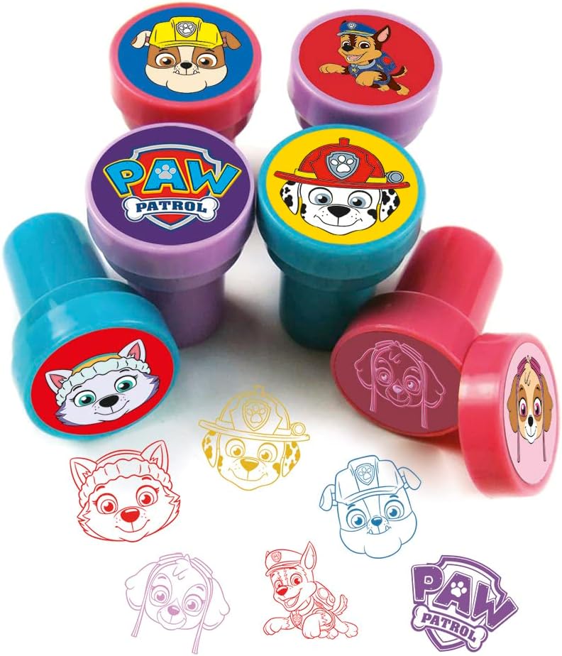 Paw Patrol Stamp Set - Self-Inking Stamps with Chase, Marshall, Skye, Rubble, Zuma Motifs 3