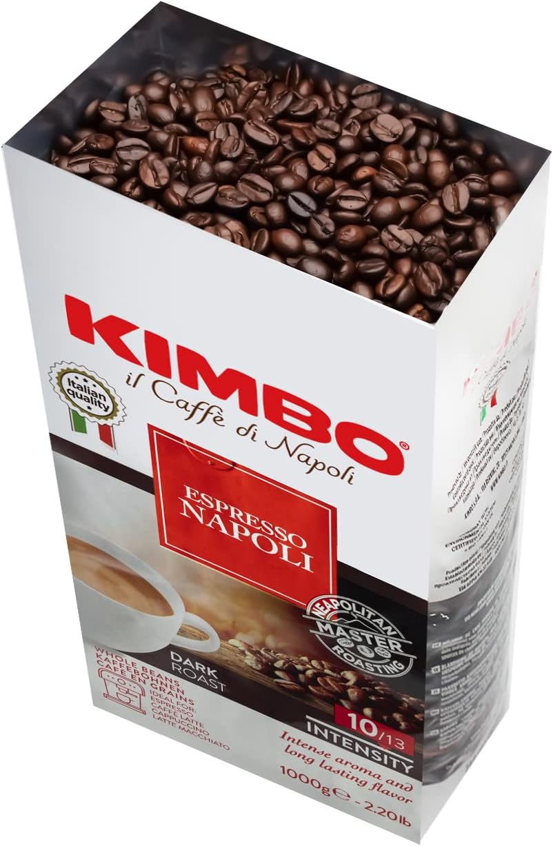 Kimbo Espresso Napoletano Whole Coffee Beans, Dark Roast, 1kg Bag 3