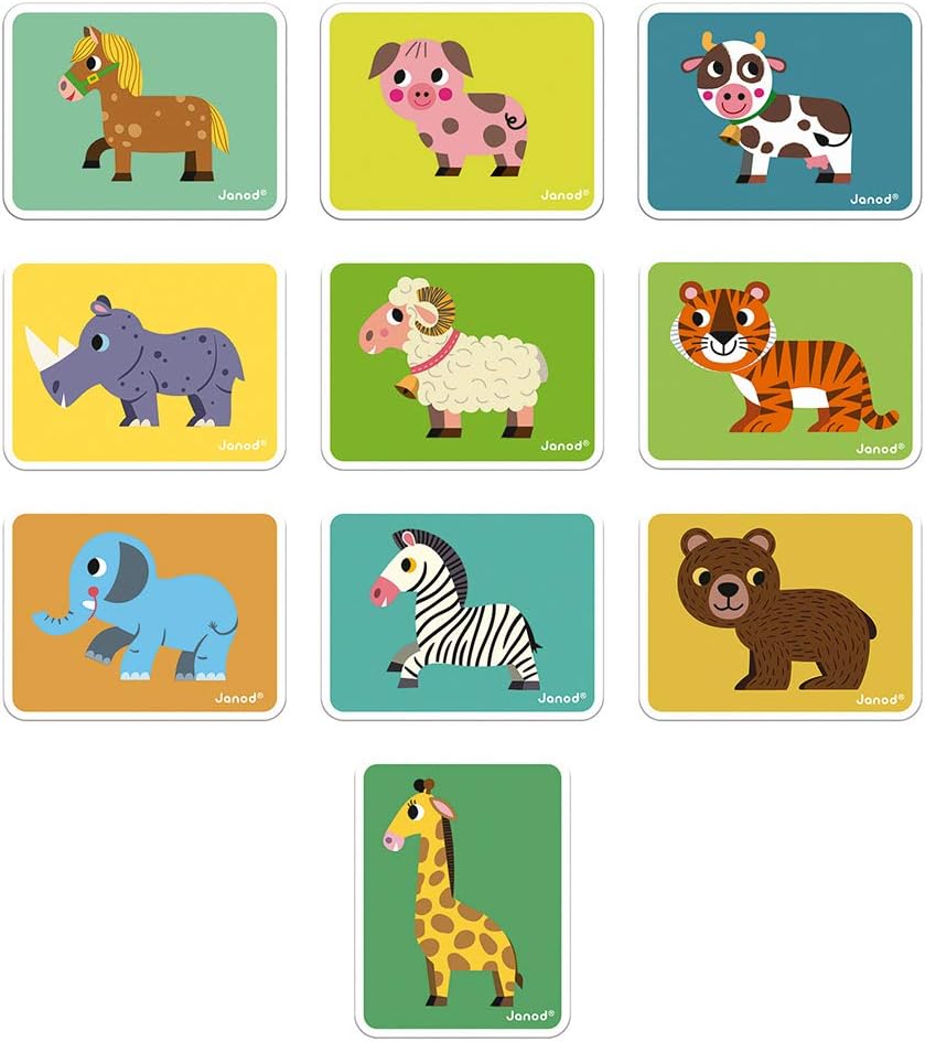 Janod Animals Magnetibook - Educational Magnetic Puzzle Playset 4