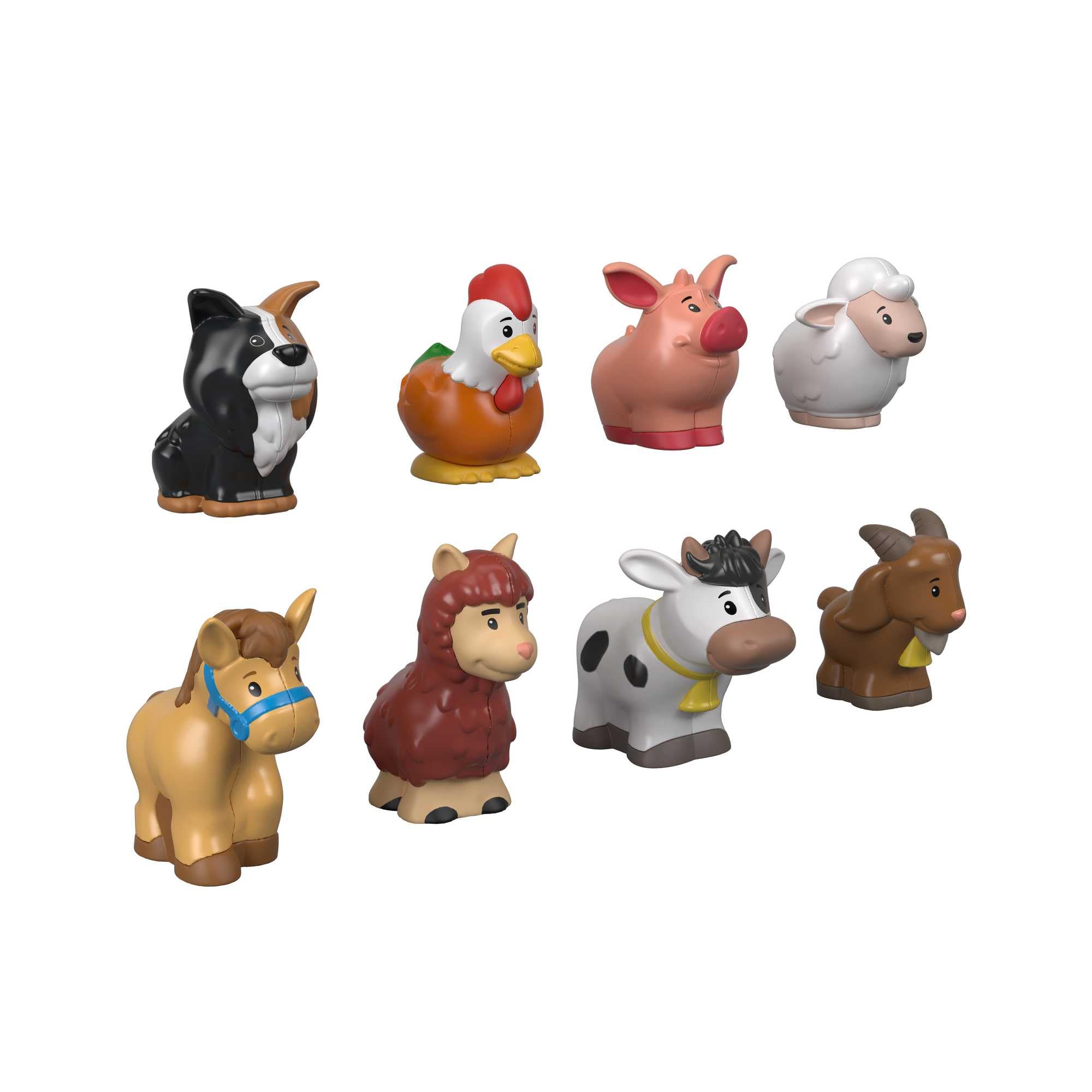 Fisher-Price Little People Farm Animal Friends 8-Piece Figure Set for Toddlers Ages 1+