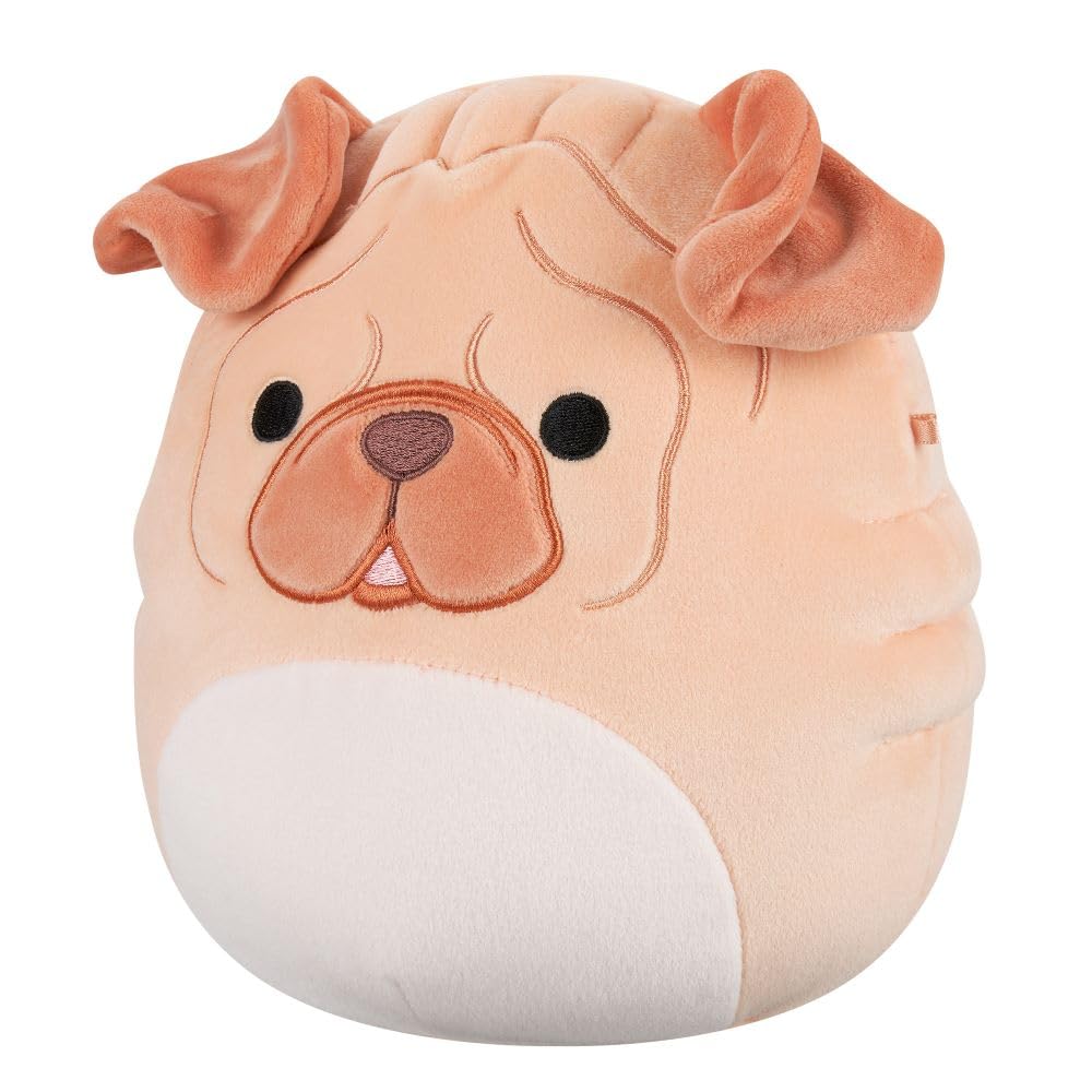 Squishmallows Morton the Brown Shar Pei Plush - Tan 7.5-Inch Stuffed Animal 6