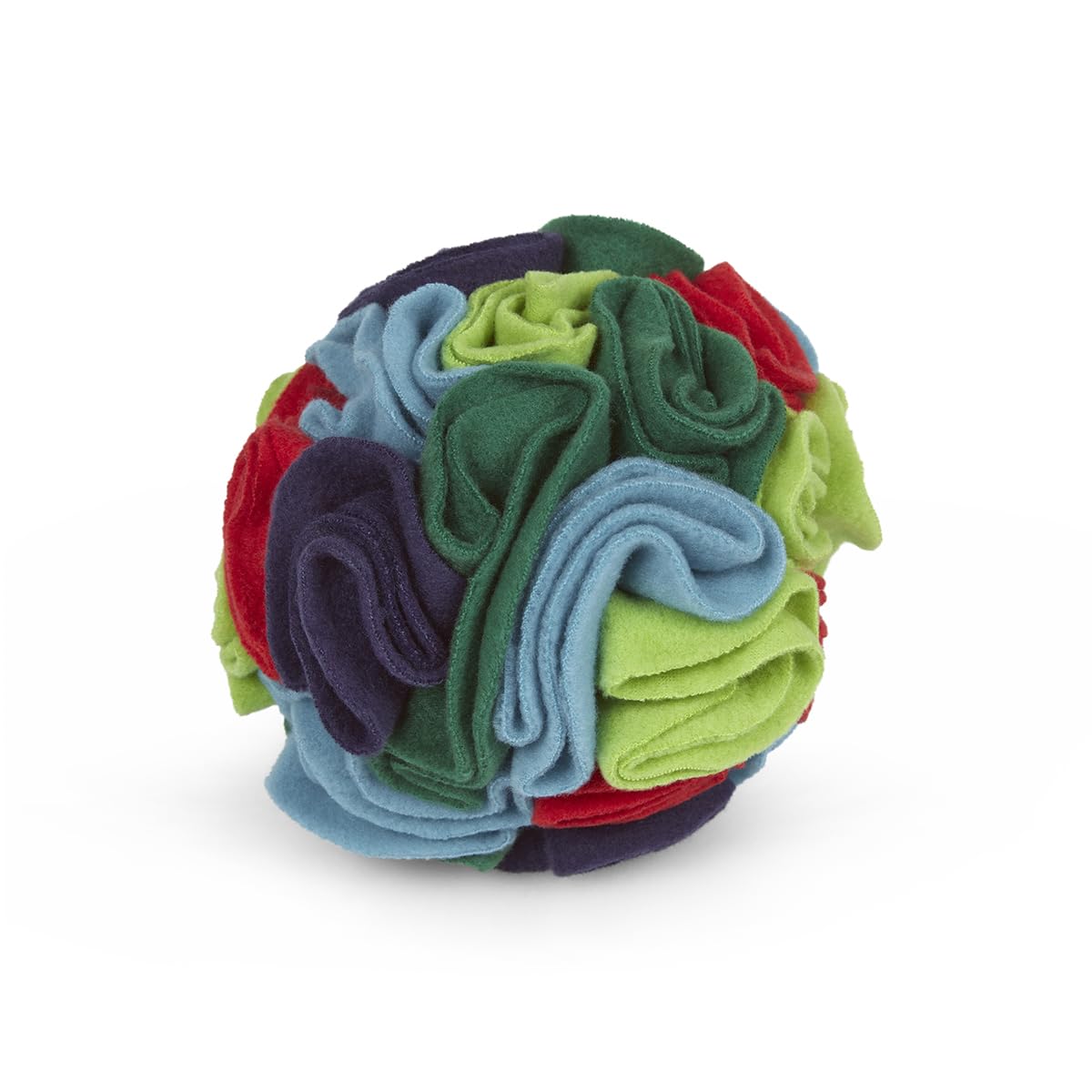 Petface Fabric Snuffle Ball Treat Puzzle Toy - Multi-Colour Polyester for Dogs 1