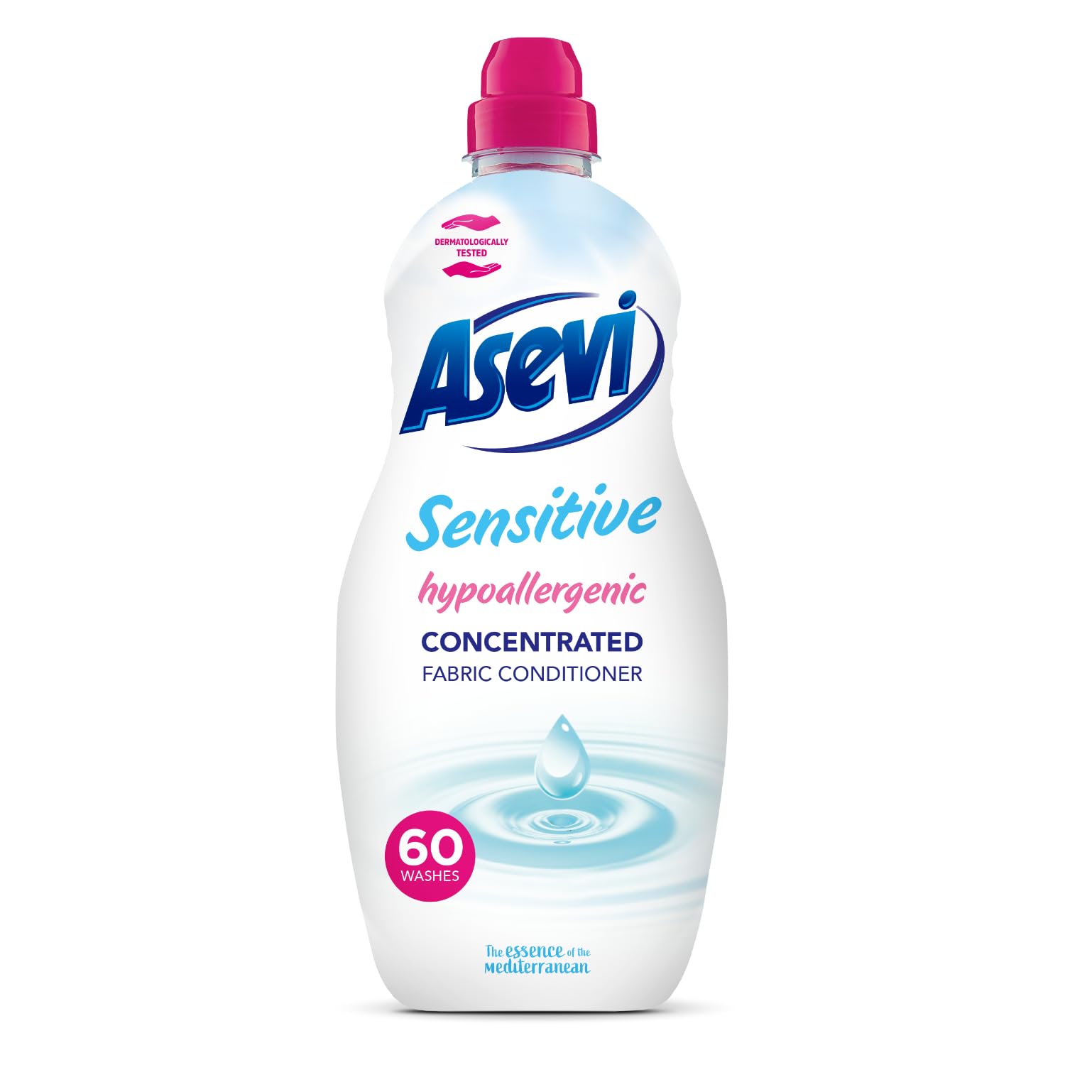 Asevi - Sensitive Fabric Conditioner Liquid (1.38L, 60 Washes)