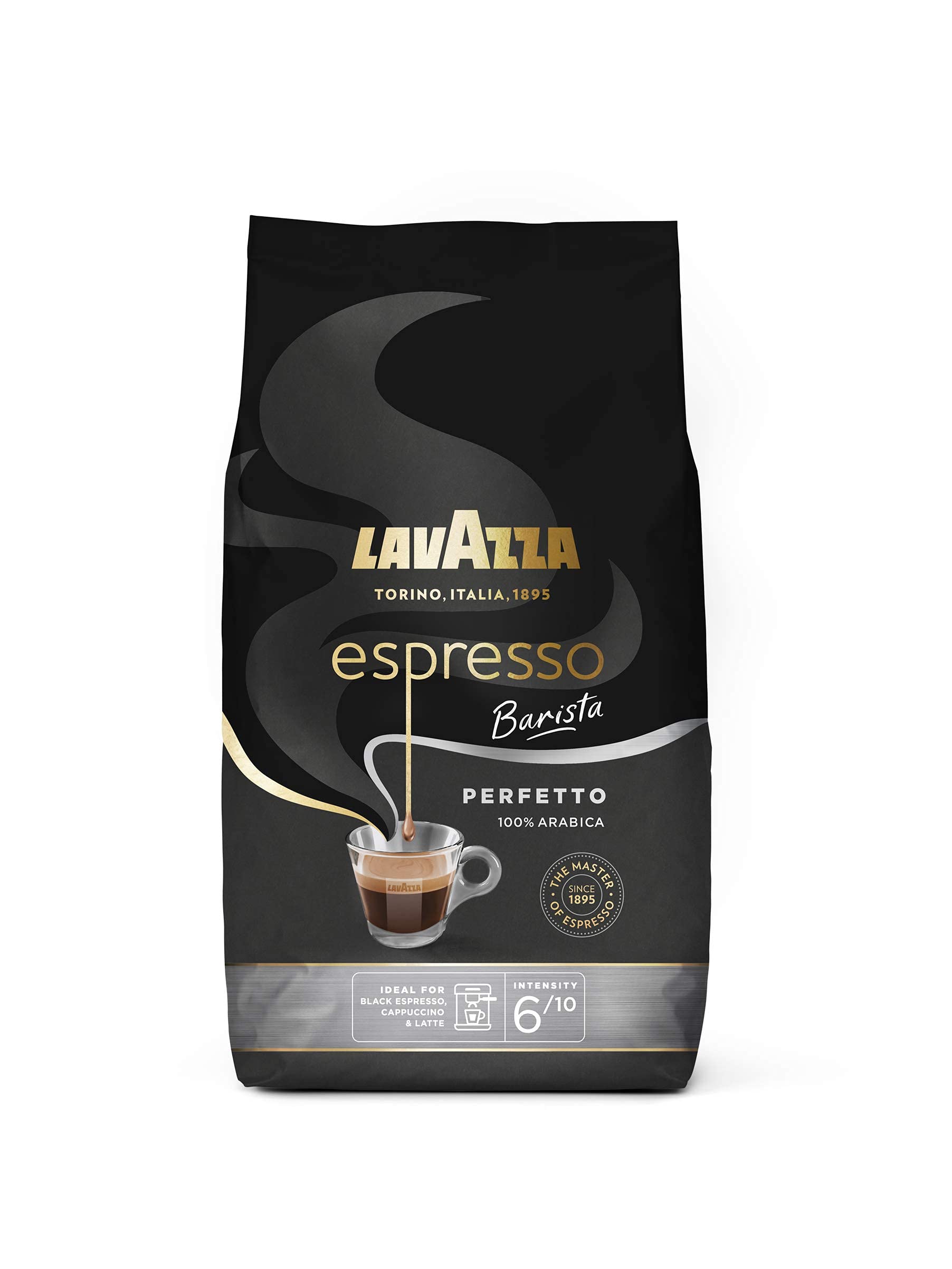 Lavazza Barista Perfetto Arabica and Robusta Drum Roast Coffee Beans 1kg