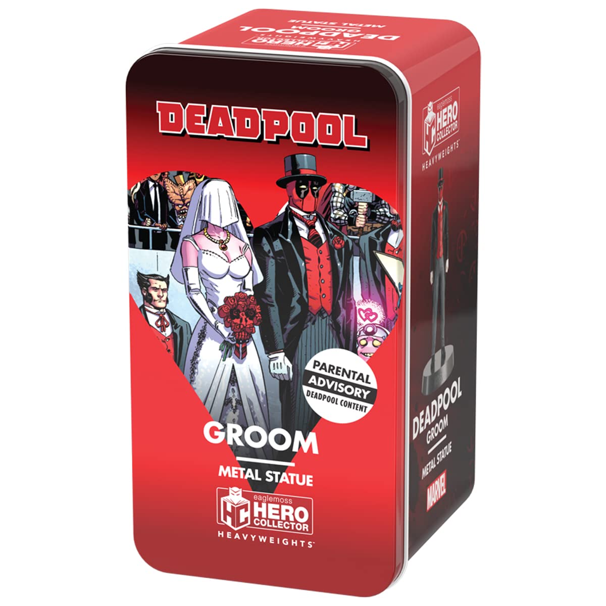 Eaglemoss Collections Marvel Heavyweights - Deadpool Groom Metal Figurine