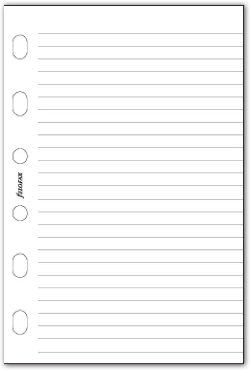 Filofax Pocket White Ruled Notepad 2
