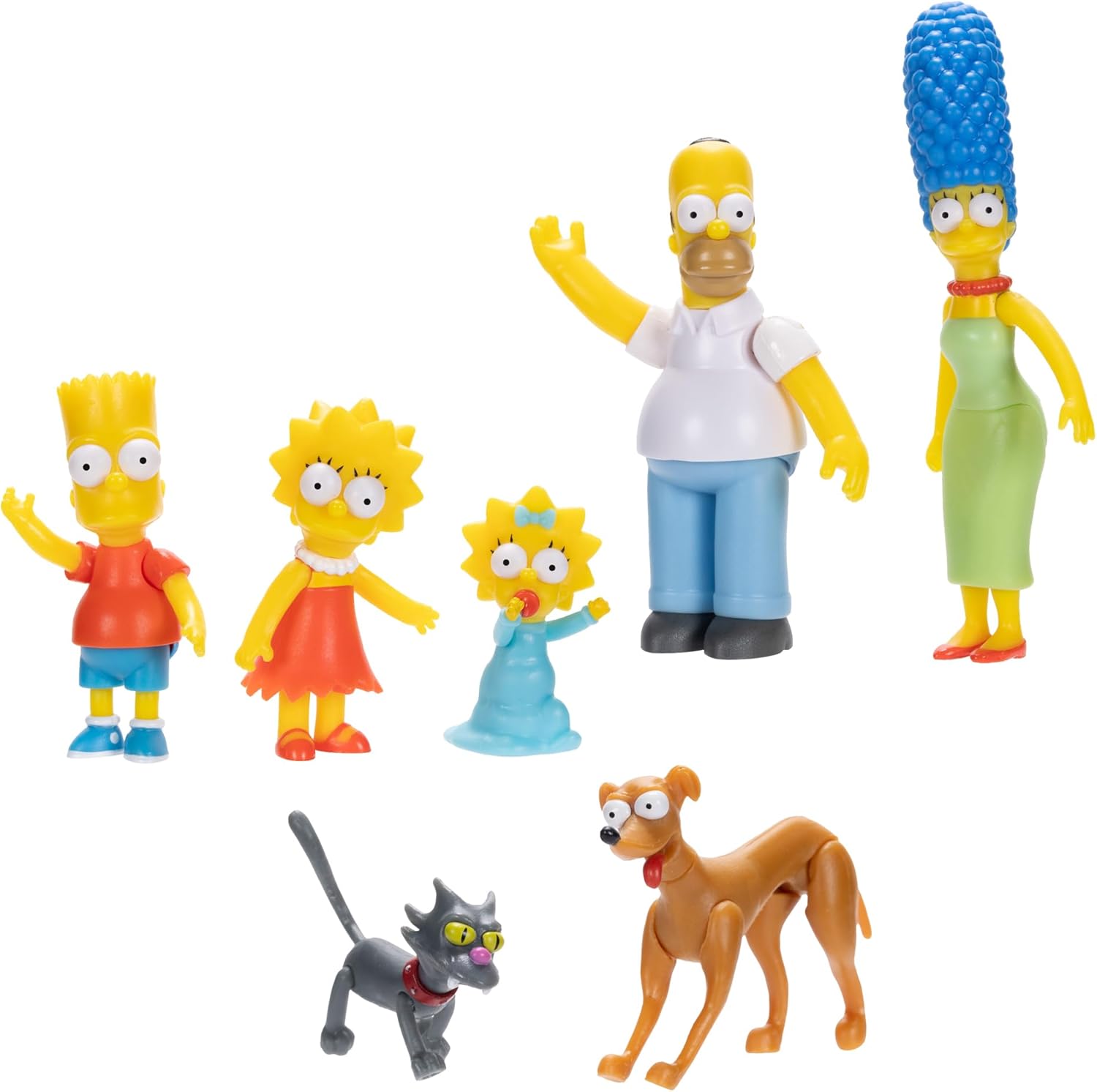 The Simpsons 2.5" Action Figure Scaled Multipack - Poseable Family Set with Pets 4