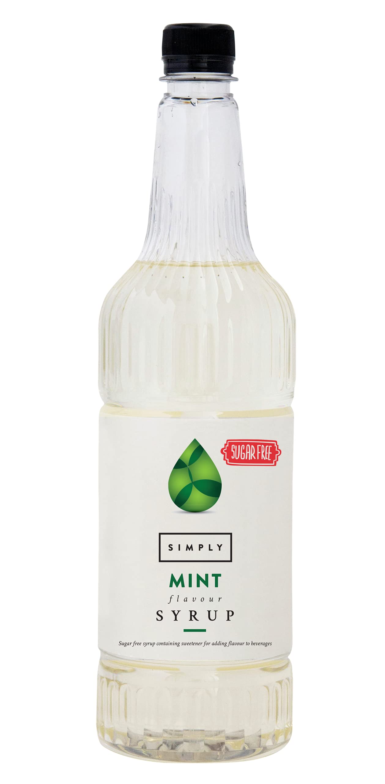 Simply Sugar Free Mint Syrup - Low Calorie, Vegan, Nut Free | 1L Liquid