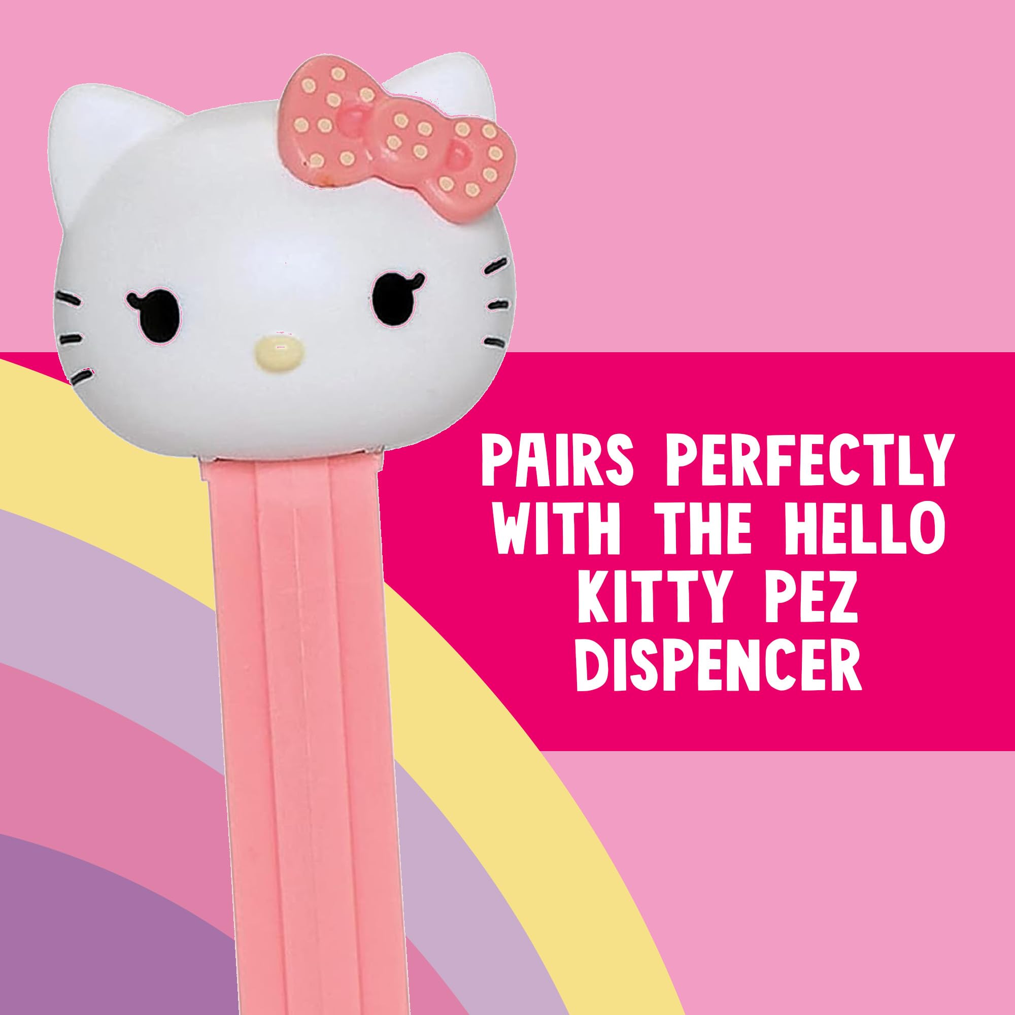 PEZ Hello Kitty Fizzy Strawberry Flavoured Retro Sweets - 30g Flip Top Box 4