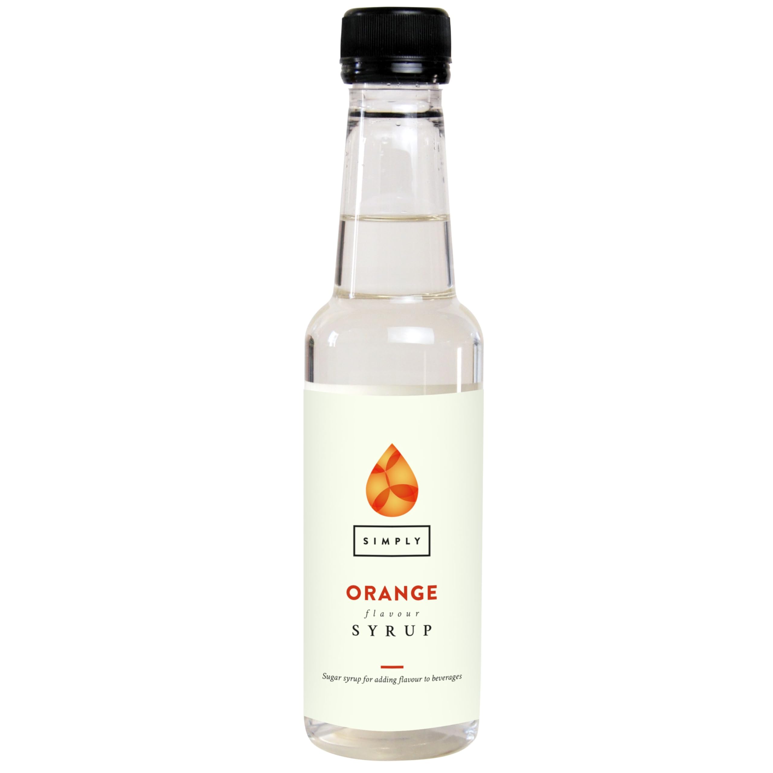 Simply Orange Syrup - Vegan, Nut-Free, Halal Certified Beverage Syrup for Coffee, Cocktails & Baking
