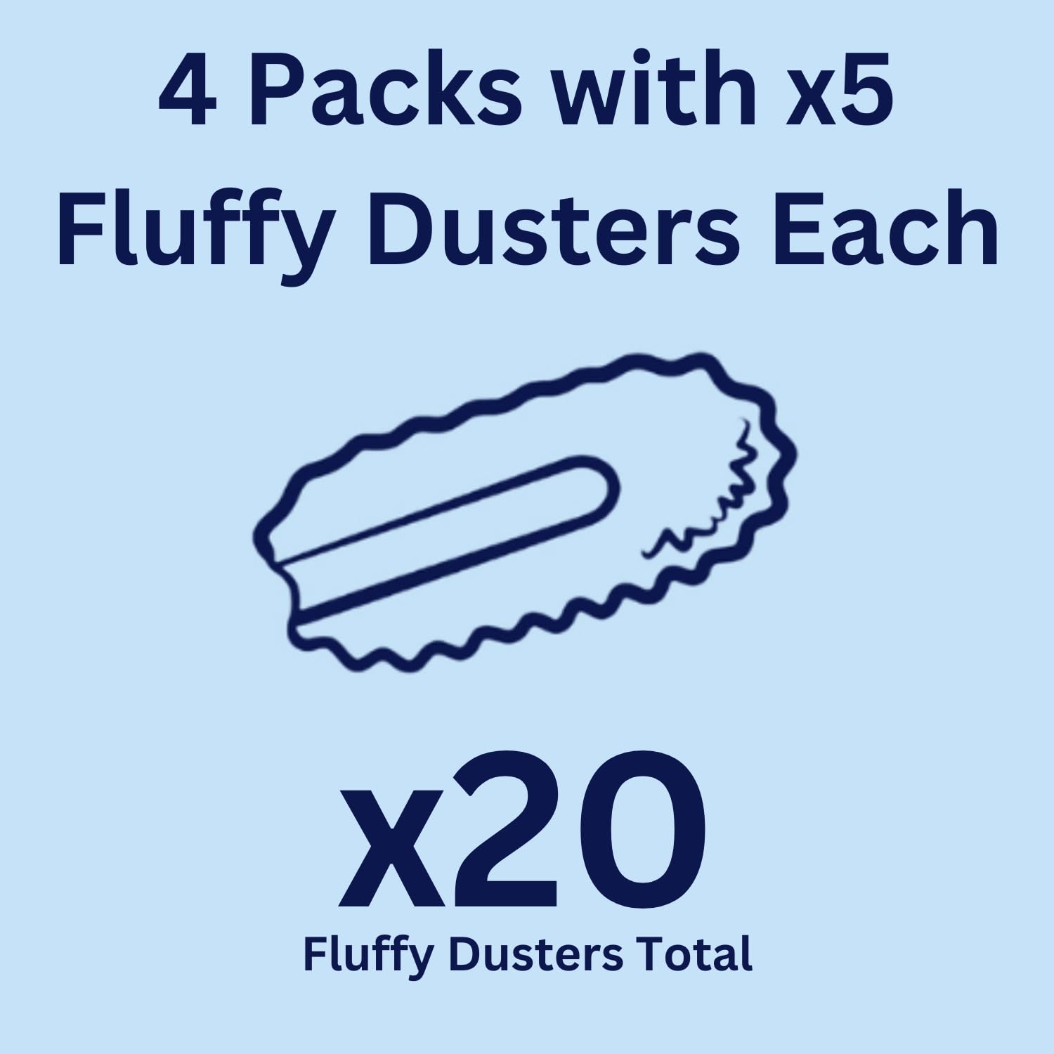 Pledge - Fluffy Duster Refills for Effective Dusting, Pack of 20 (4x5) 6
