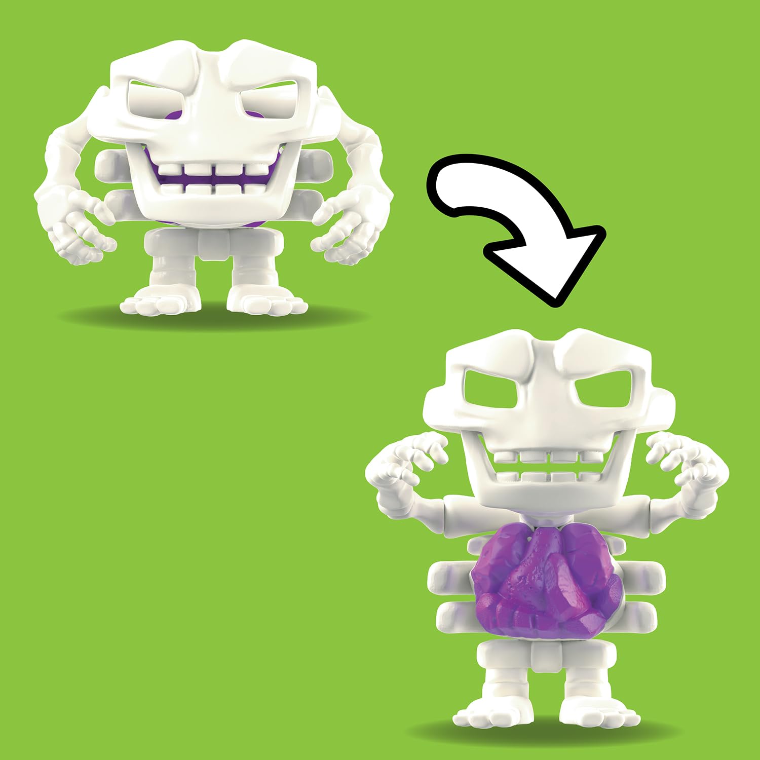 Gooblins 2 Pack - Stretch, Squeeze & Build Slime Alien Skeleton Puzzle 4