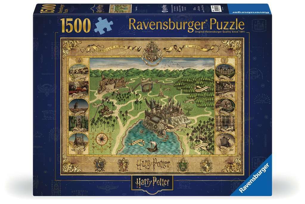 Ravensburger Harry Potter Hogwarts Map 1500 Piece Jigsaw Puzzle for Adults & Kids 12+ 1