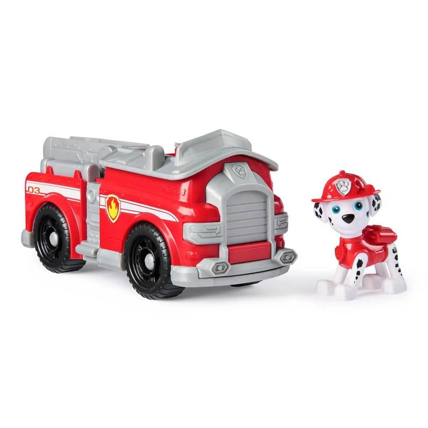 Paw Patrol Marshall's Fire Engine - Toy Vehicle with Collectible Action Figure for Kids 3+ 3