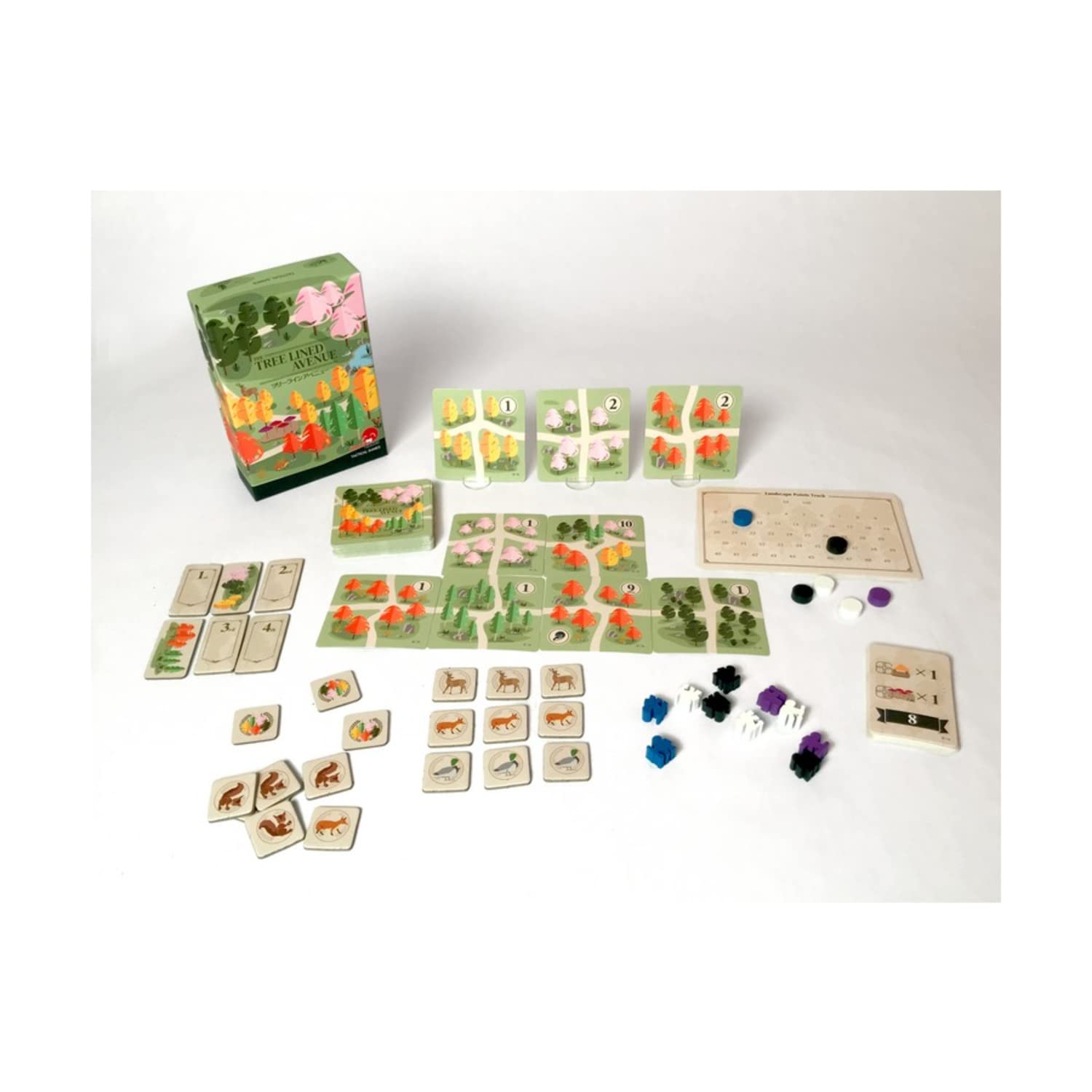 Japanime Games Tree Lined Avenue Board Game 5