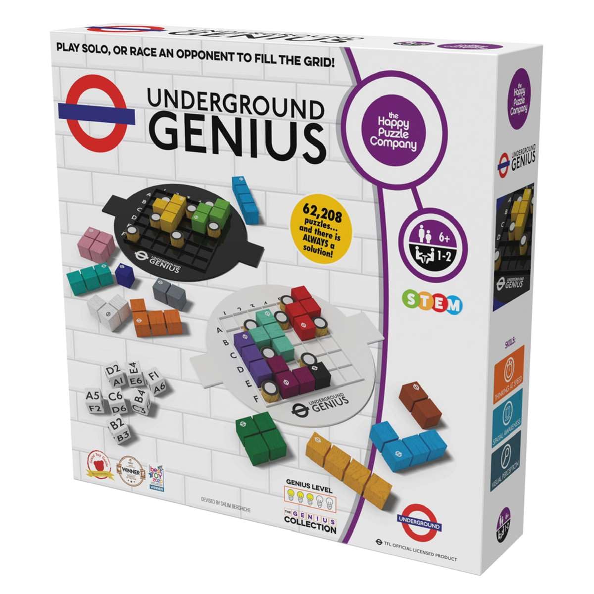 The Happy Puzzle Company Underground Genius - Official TfL Puzzle Game for Ages 7+ 6