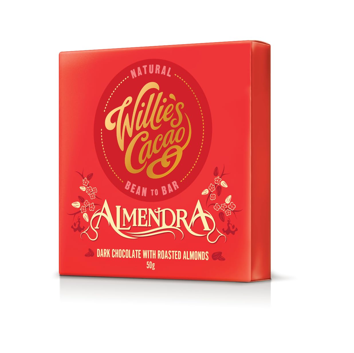 Willie's Cacao - Almendra 70% Dark Chocolate with Roasted Almonds Bar - 50g 5