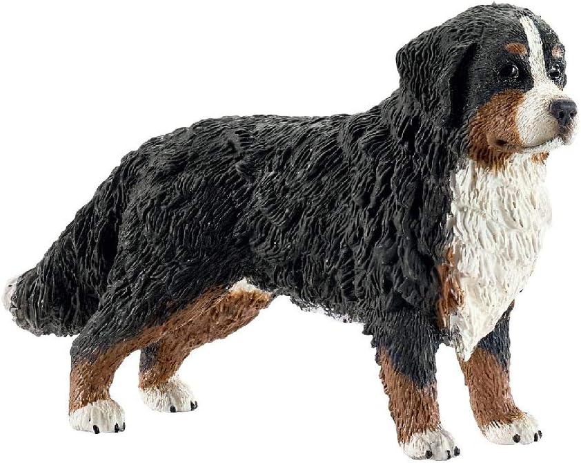 Schleich 16397 Bernese Mountain Dog, Female - Individually Hand Painted Figure for Imaginative Play