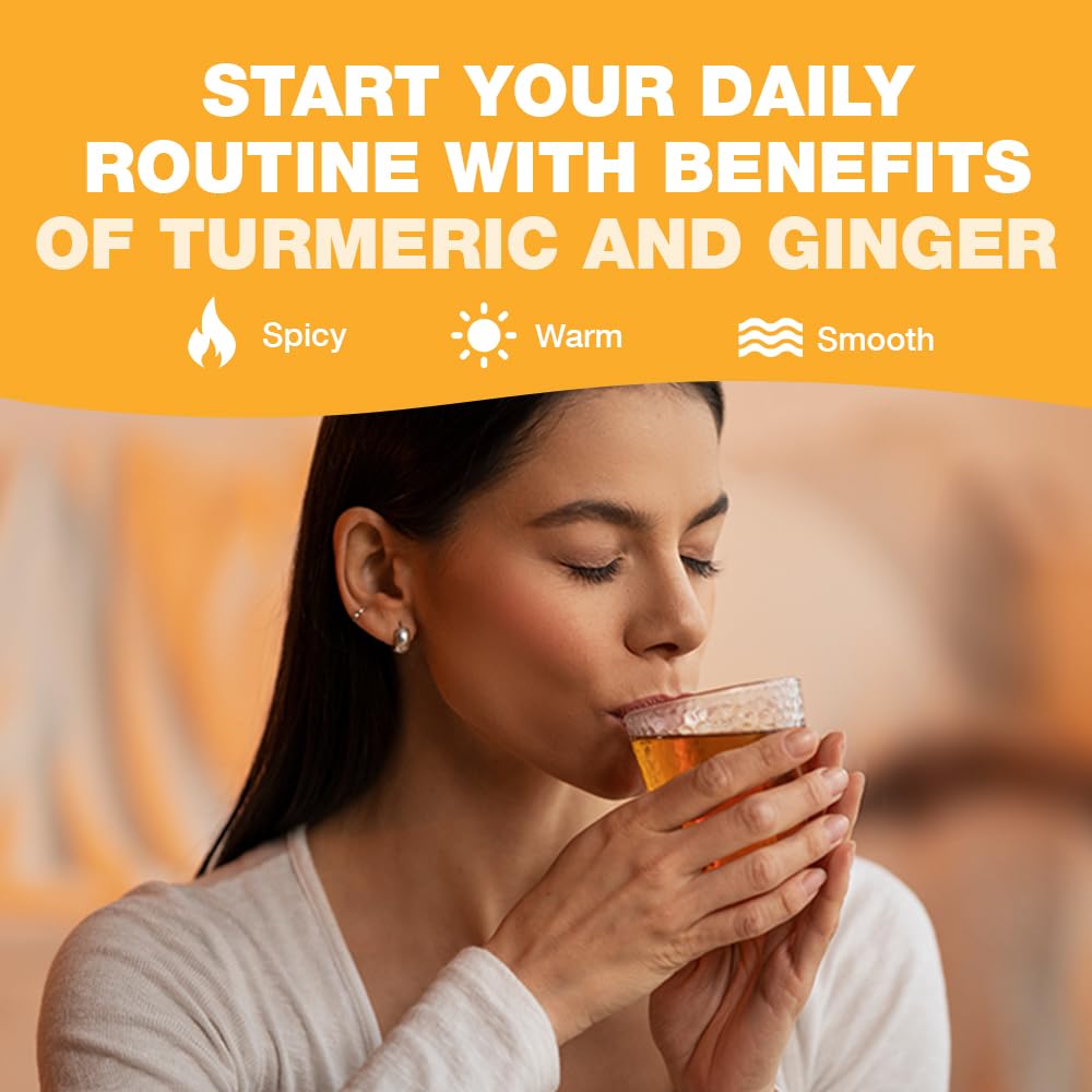 HANDPICK - Turmeric Ginger Tea Bags (100 Herbal Tea Bags) Caffeine Free, Non-GMO, Eco-Conscious Packaging 5