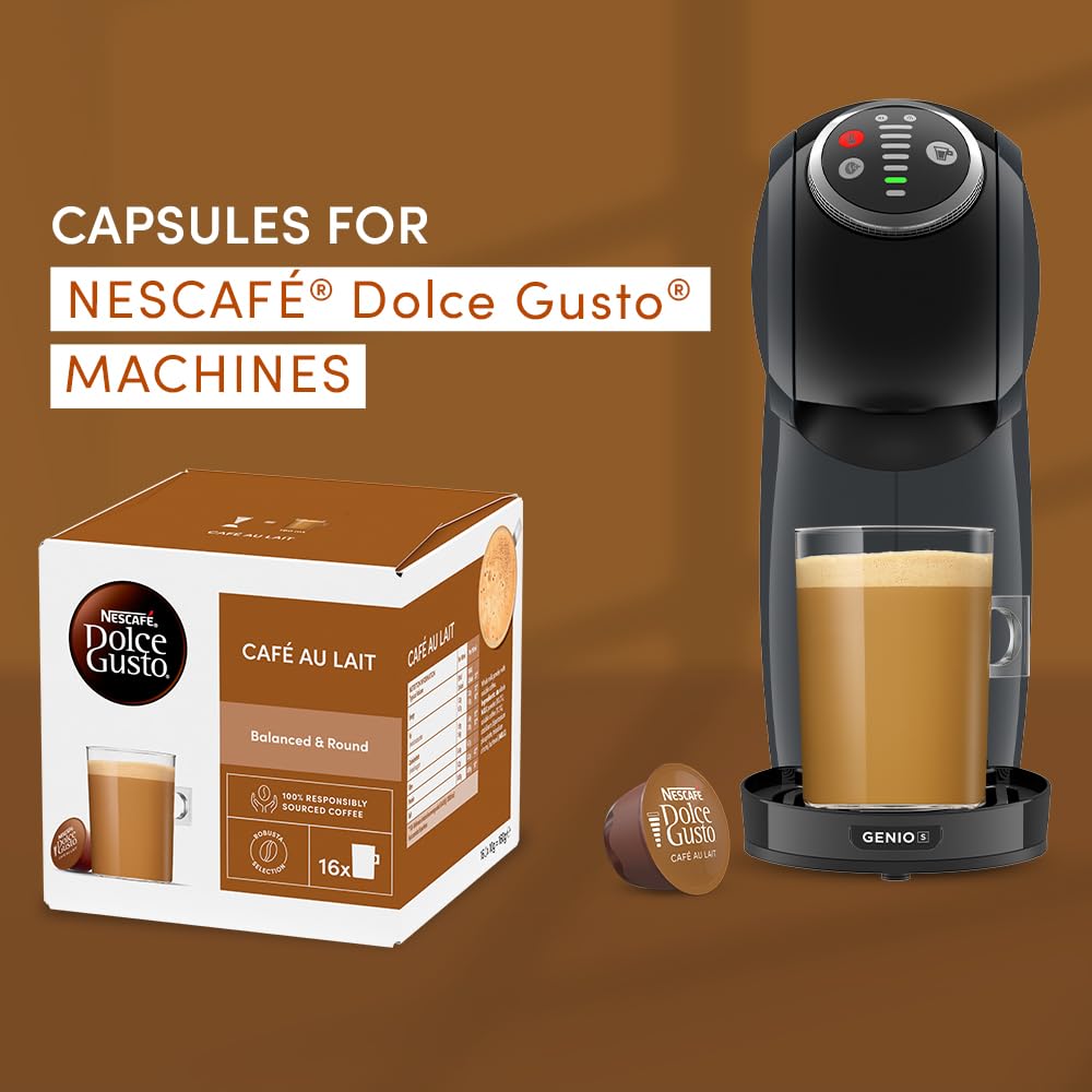 Nescafé Dolce Gusto Café Au Lait Coffee Pods - 48 Servings (3 x 16 Count Boxes) 2