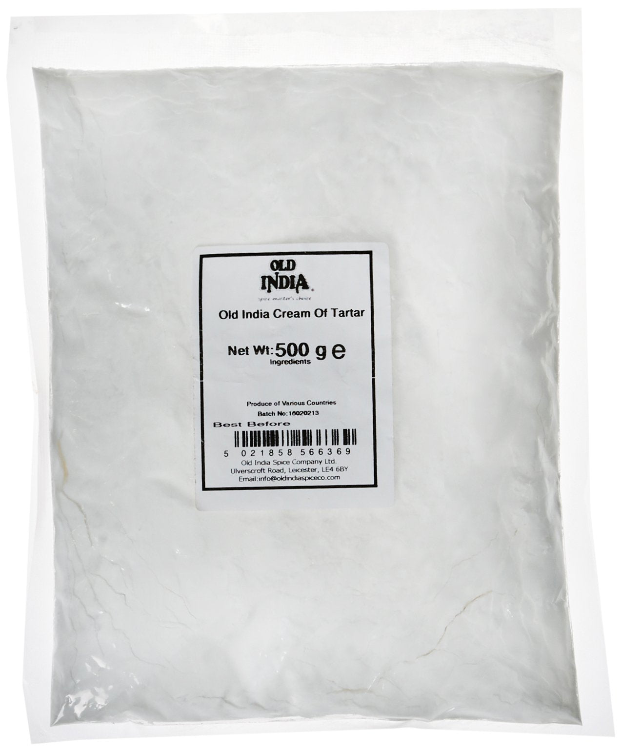 Old India Cream of Tartar 500 g - Natural Spicing Ingredient for Cooking