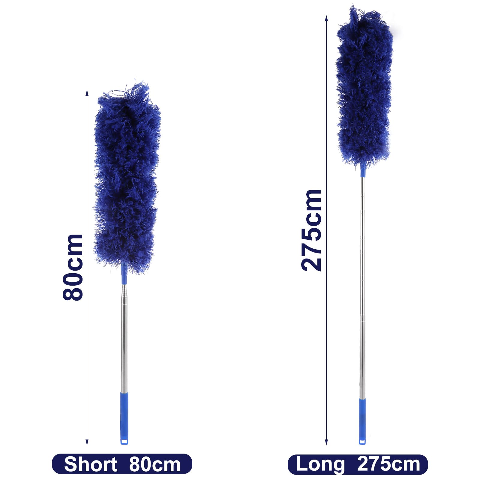 ASelected - Extendable Microfiber Duster with 108" Telescoping Pole