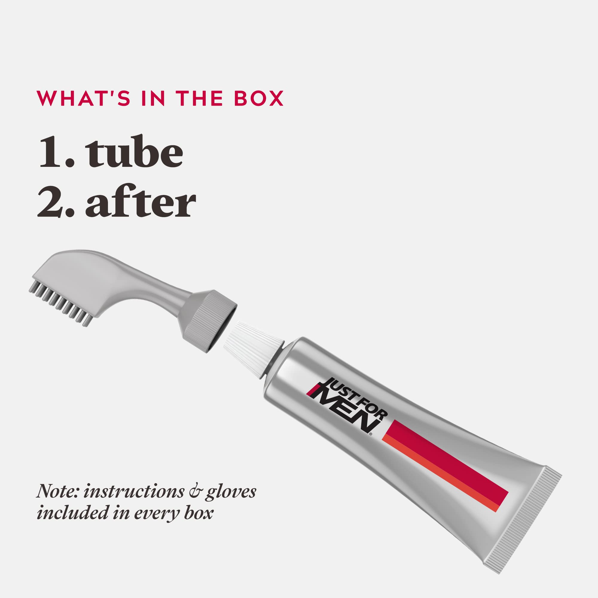 Just For Men Ultra Light Brown Hair Colour Dye - Comb-In Applicator, Ammonia & Peroxide Free (A25)