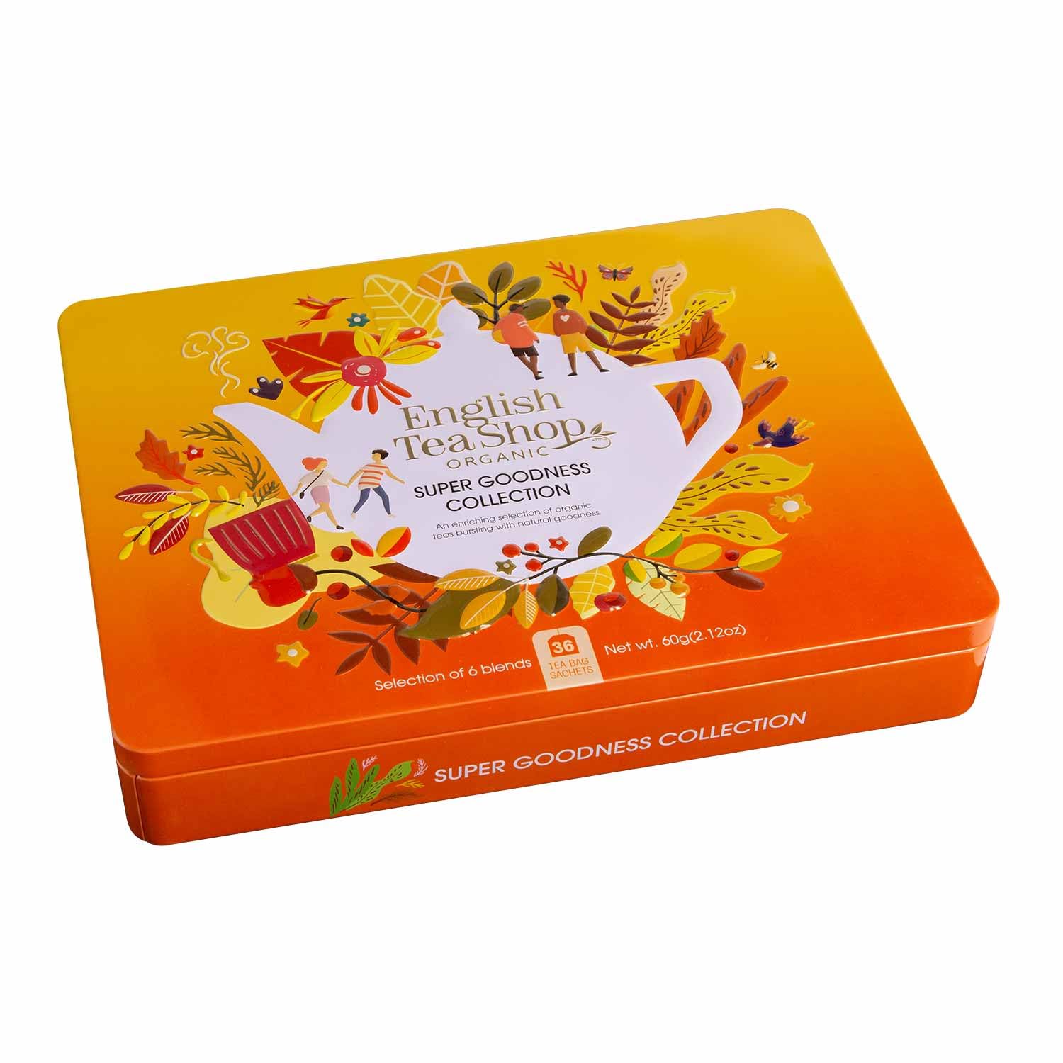 English Tea Shop Organic Super Goodness Collection Gift Tin - 36 Tea Bags